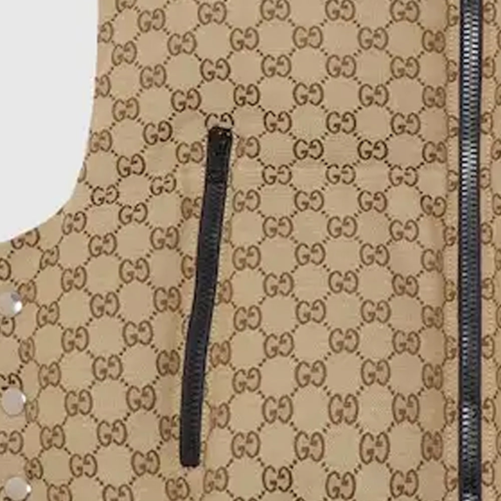 (WMNS) Gucci GG Canvas Padded Vest 'Beige' 776838-ZAPIO-2190