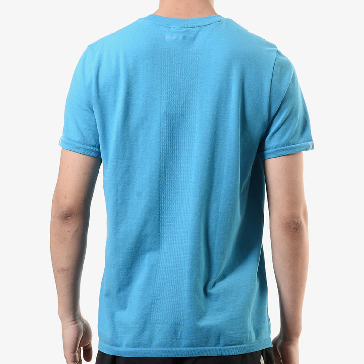 Men's adidas 25/7 Running Sports Short Sleeve Blue 7 Tee DX2143