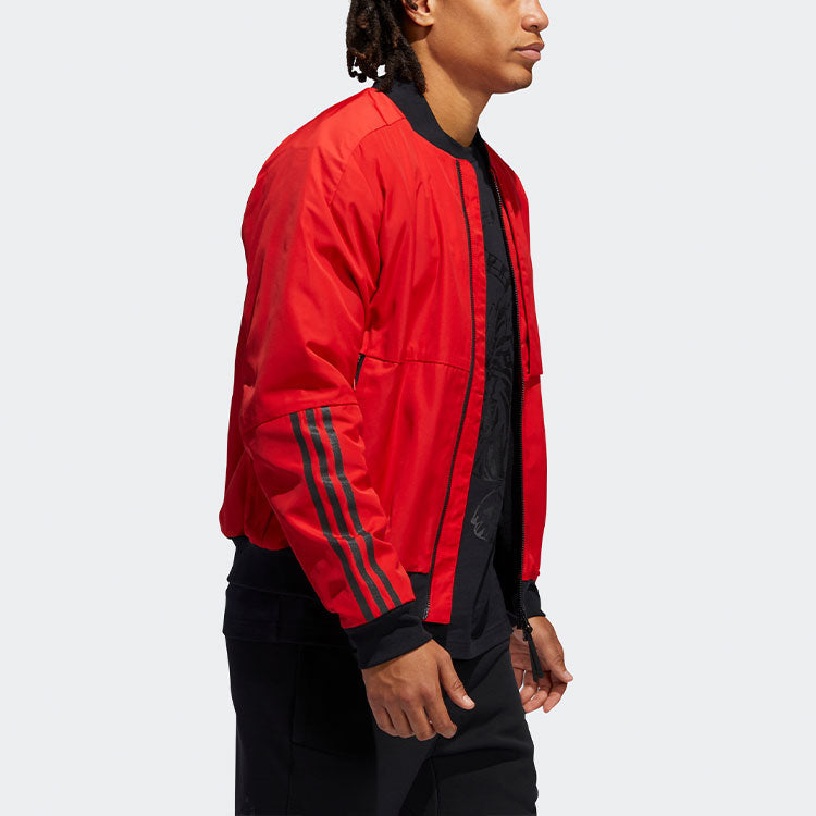 adidas Mic Jkt Bomb Series Pattern Jacket Red GG0765