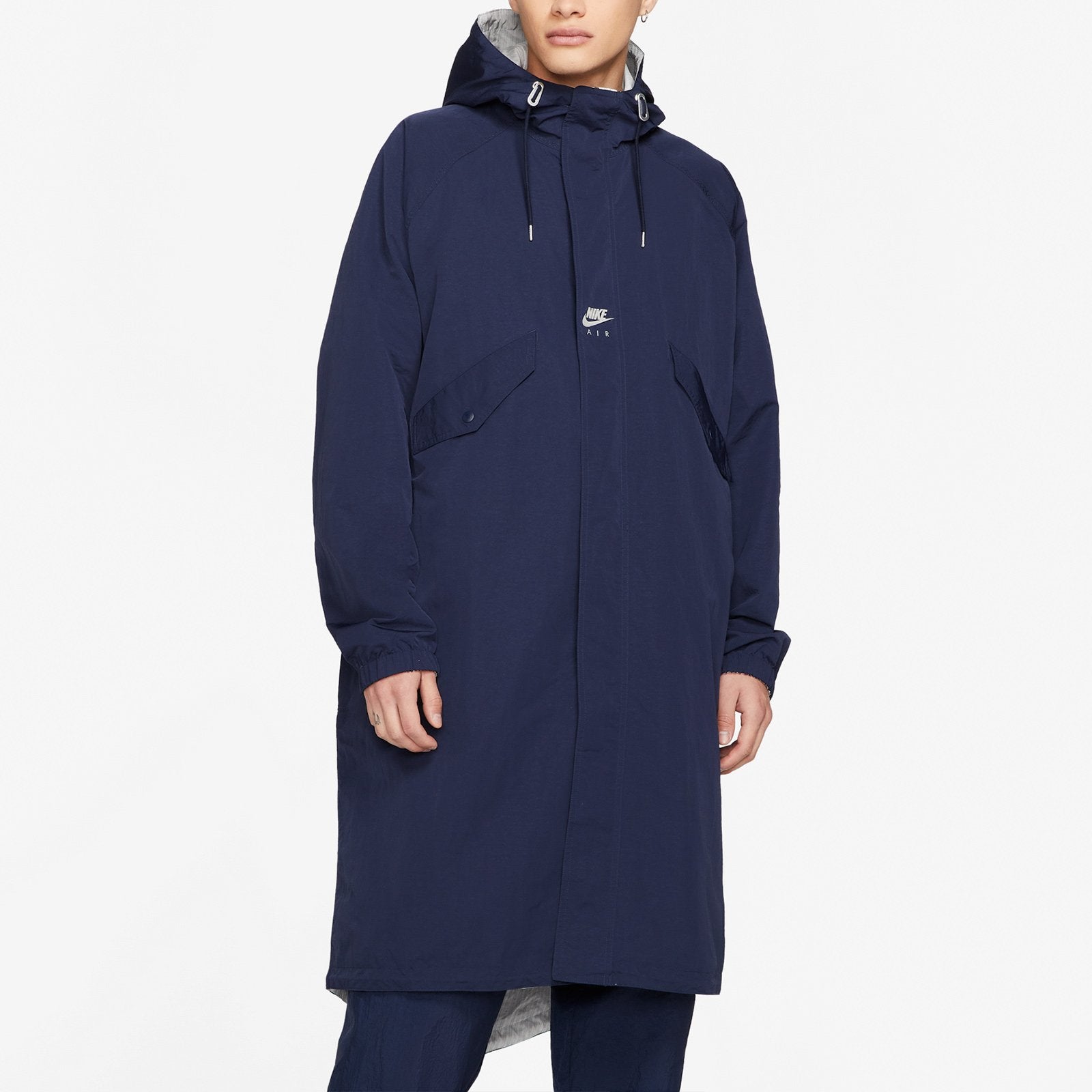 Nike Air x Kim Jones Crossover Reversible mid-length Hooded Jacket US Edition Unisex Blue White Bluewhite DC9982-451