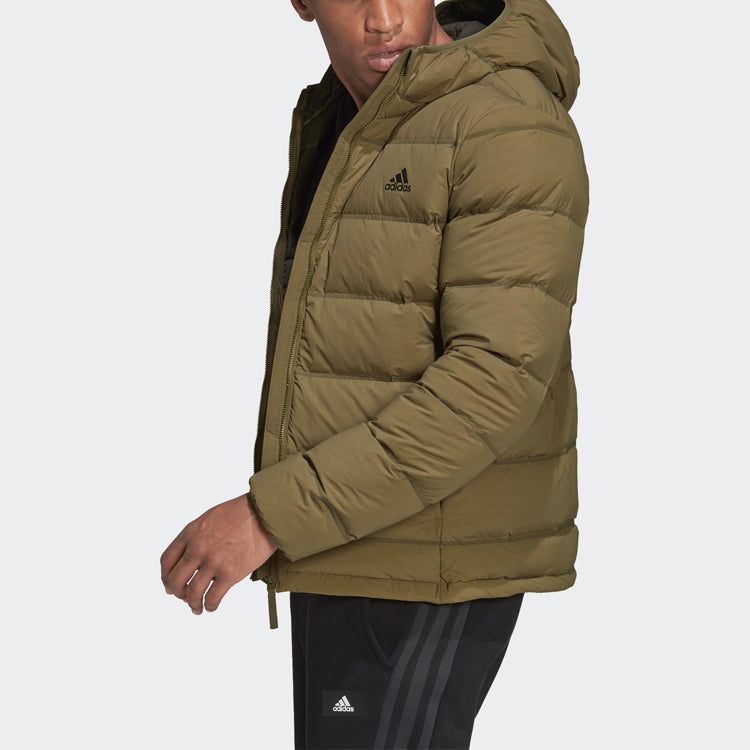 adidas Helionic S H J Outdoor Stay Warm hooded down Jacket Green GT9235