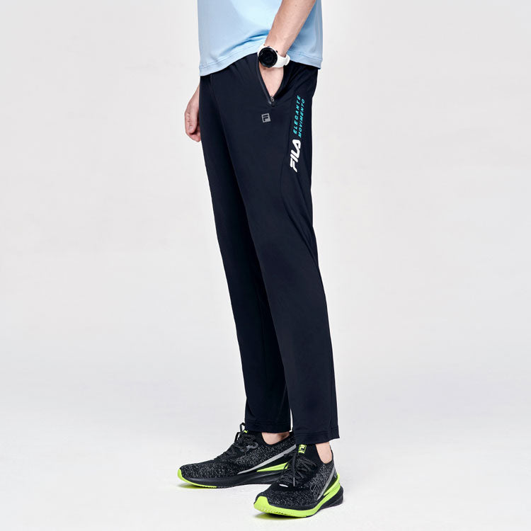 FILA Alphabet Printing Straight Sports Pants Black A11M122601F-BK