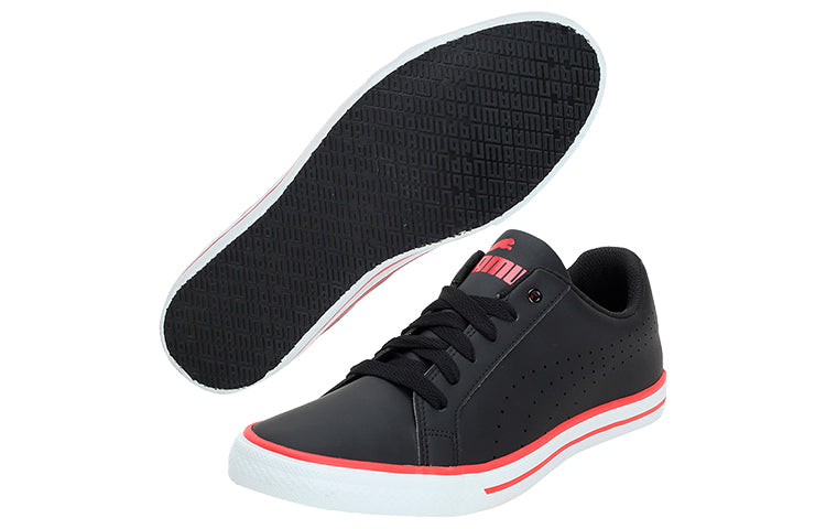 PUMA Rick Point Nu Idp Low Top Running Shoes Black/White/Red 367774-01