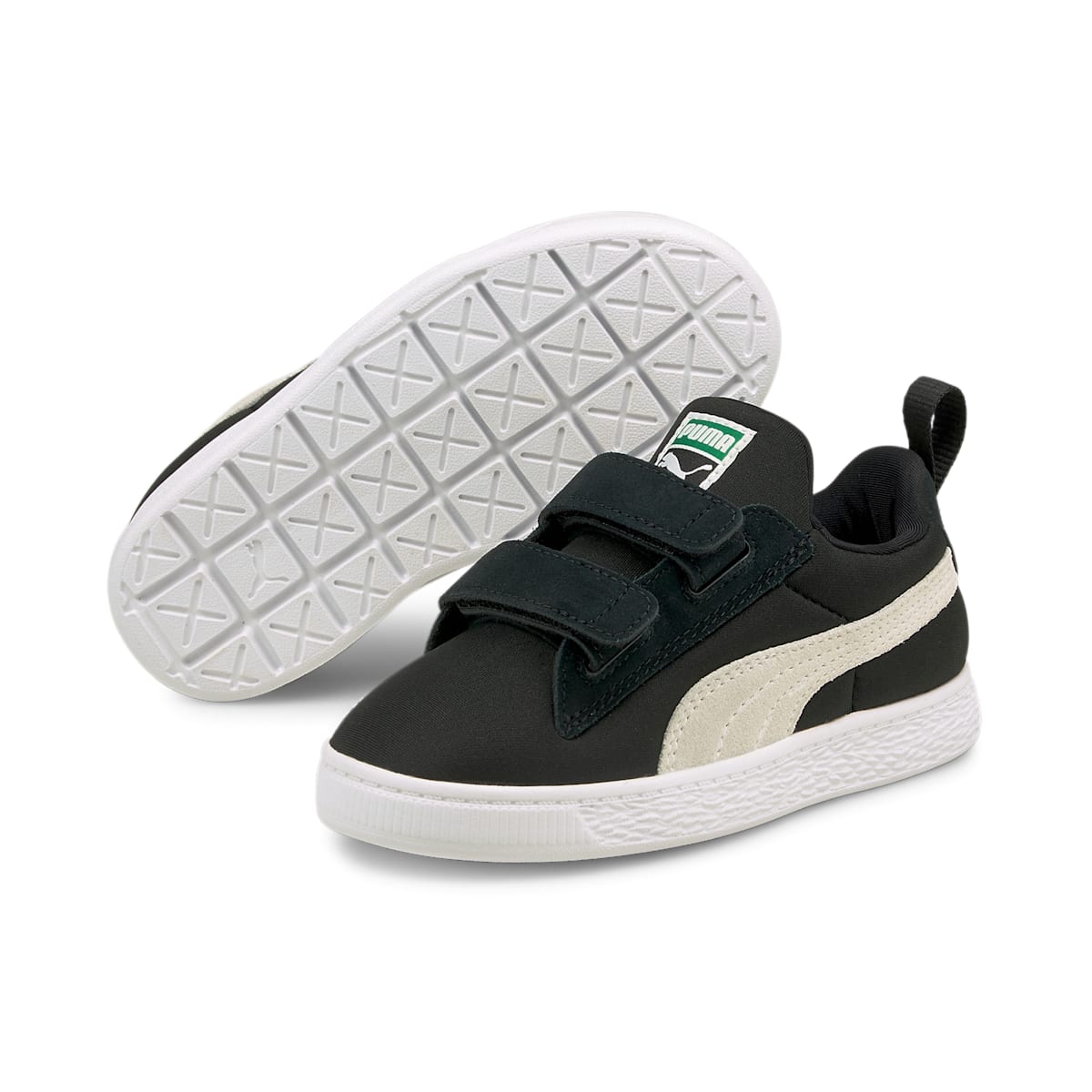 (PS) PUMA Suede Light-Flex V 'Black White' 380730-01