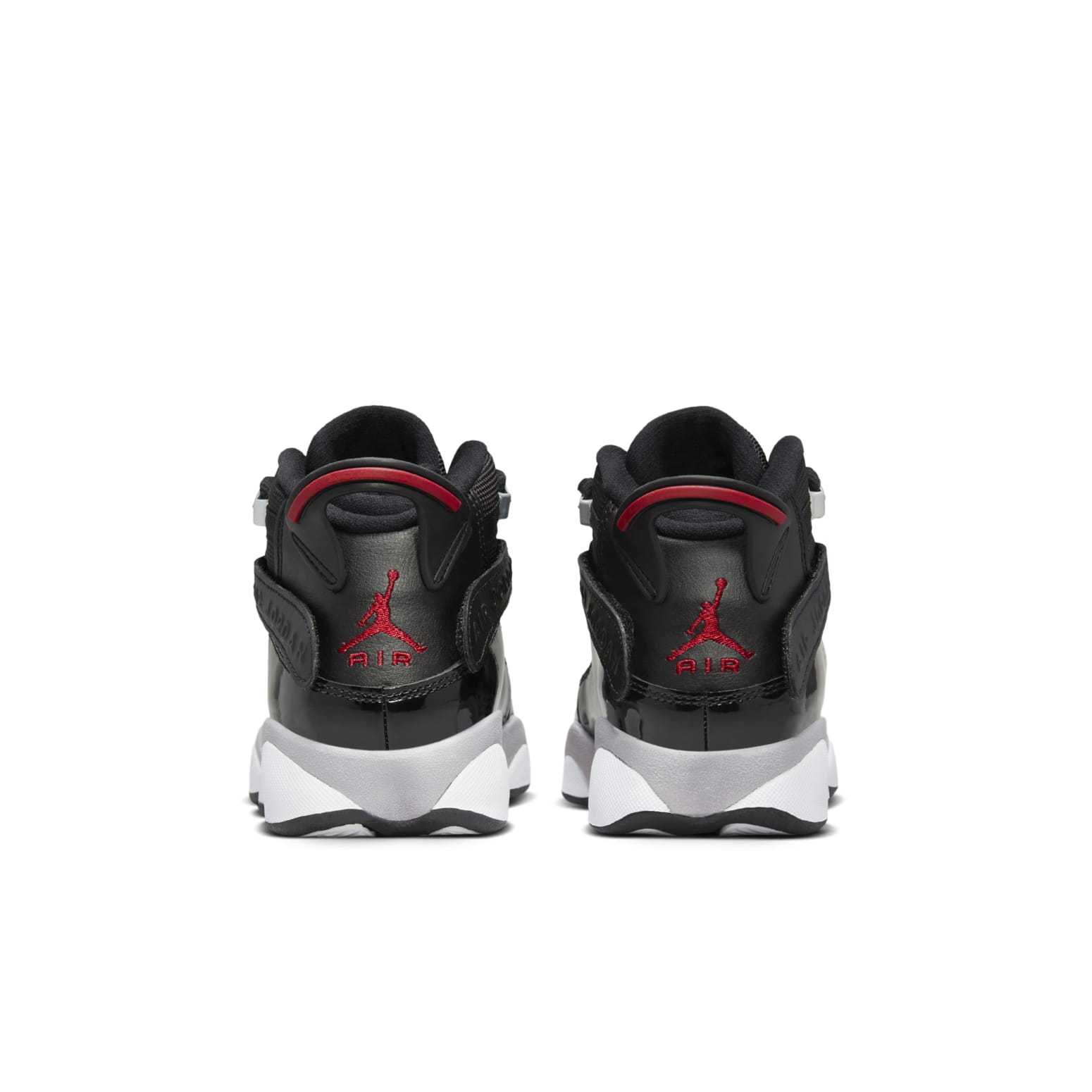 (GS) Air Jordan 6 Rings 'Black White Fire Red' FZ4186-010