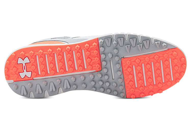 (WMNS) Under Armour Charged Breathe Spikeless 'White Halo Grey' 3023733-101