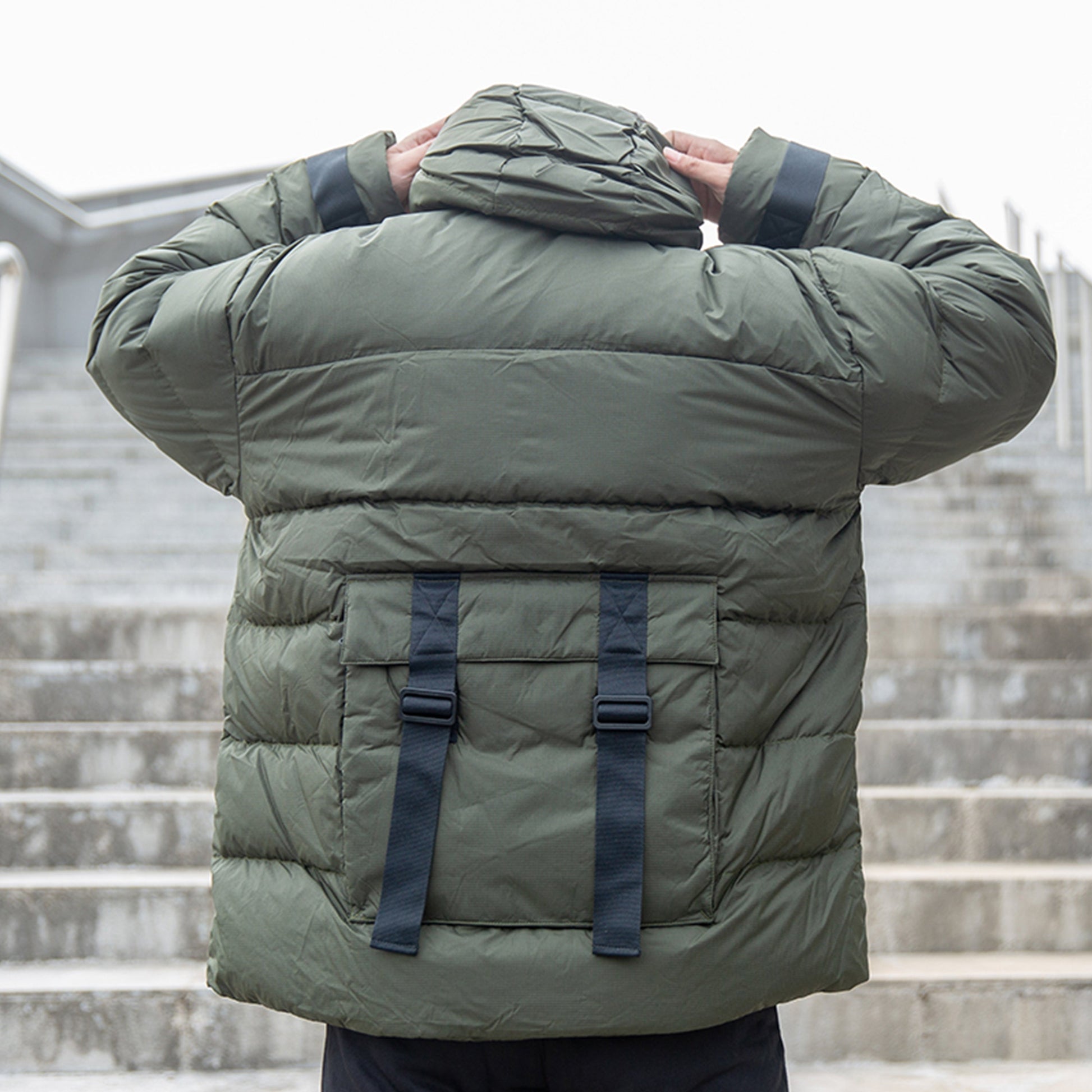 adidas originals Utility Duck Down Winter Jacket Green GD5612