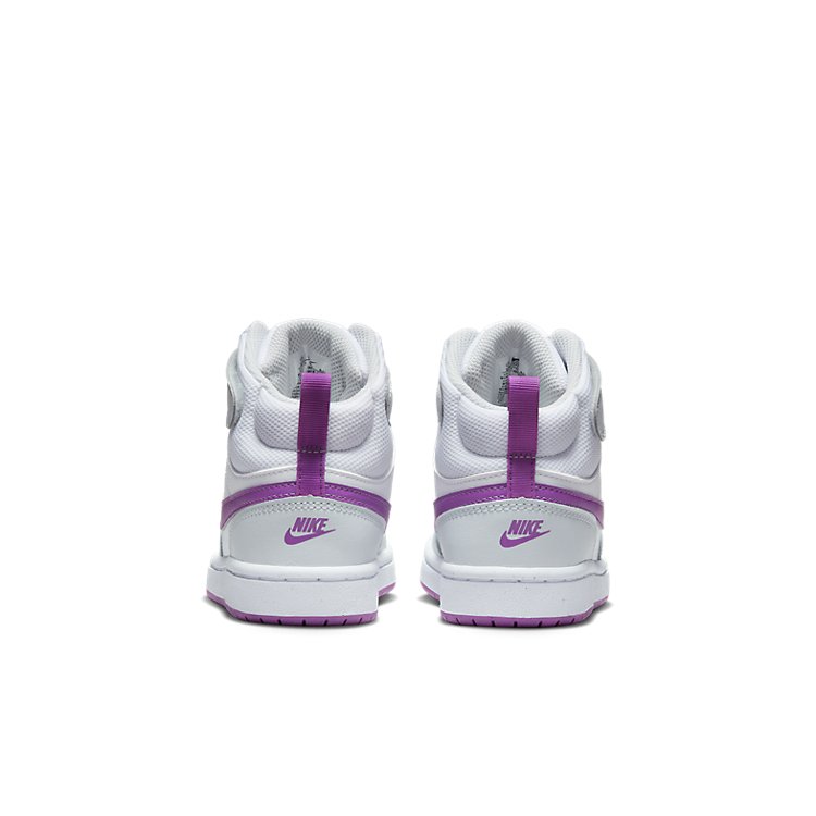 (GS) Nike Court Borough Mid 2 'Pure Platinum Vivid Purple' CD7783-009