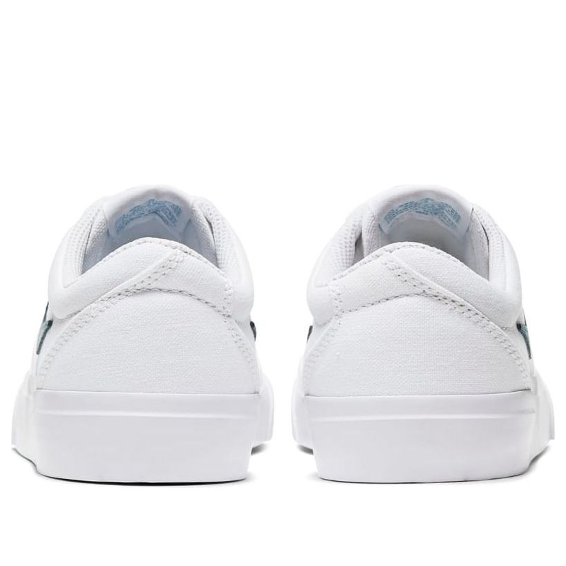 (GS) Nike SB Charge Canvas 'White Blue' CQ0260-100