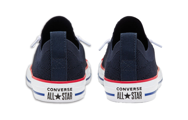 (WMNS) Converse Shoreline Knit Slip Chuck Taylor All Star Black White Sneakers 'Black White' 567027F