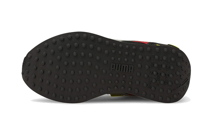 (PS) PUMA Future Rider Neon Sports Running Shoes Black/Red/White 368712-01