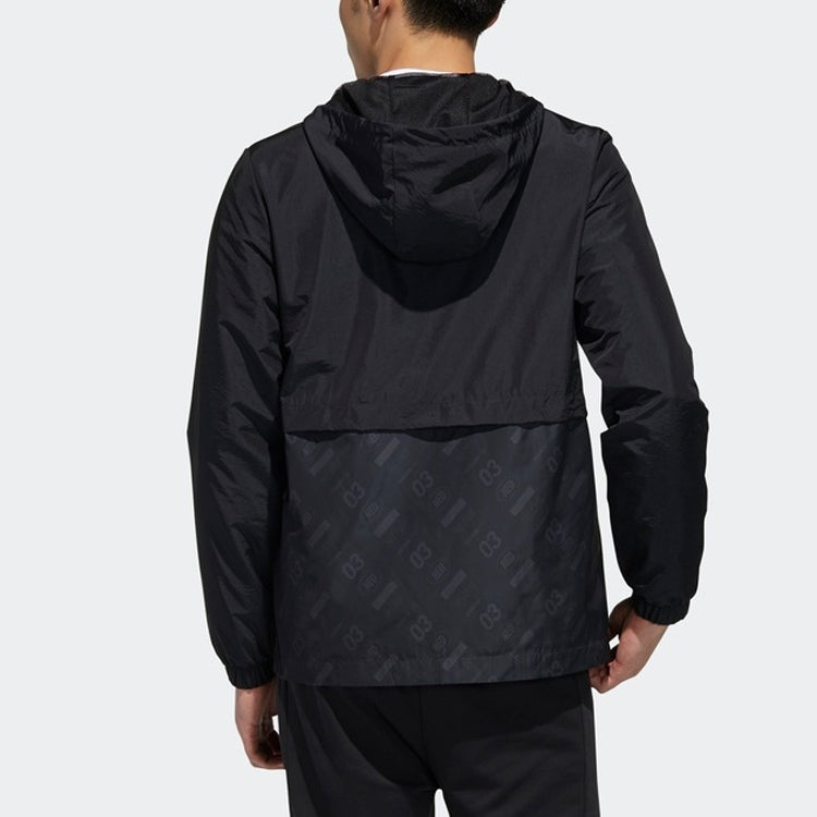 adidas neo M BRLV WB 2 Minimalistic Sports Windbreaker Jacket Black GK1513
