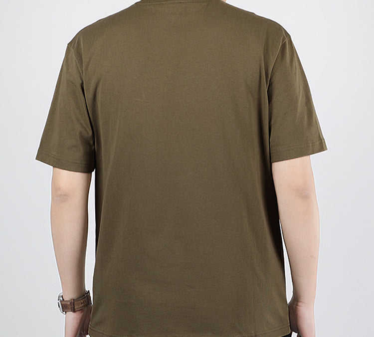 PUMA Alphabet Quick Dry Breathable Short Sleeve T-shirt 'Olive Brown' 597337-49