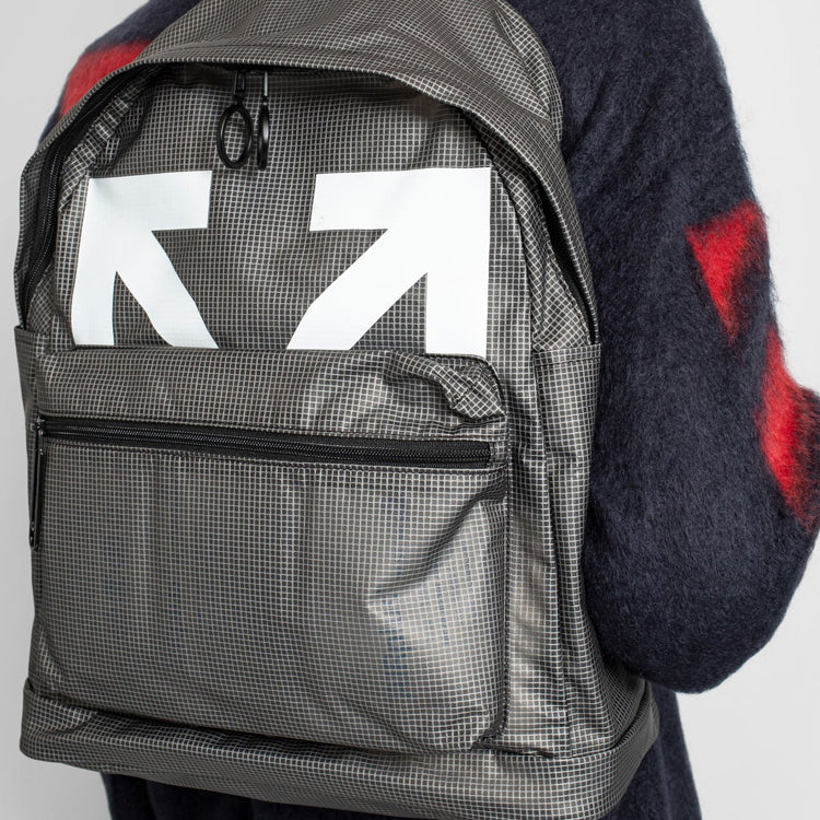Off-White logo Printing Bag Pack Grey OMNB029E20PLA0011001