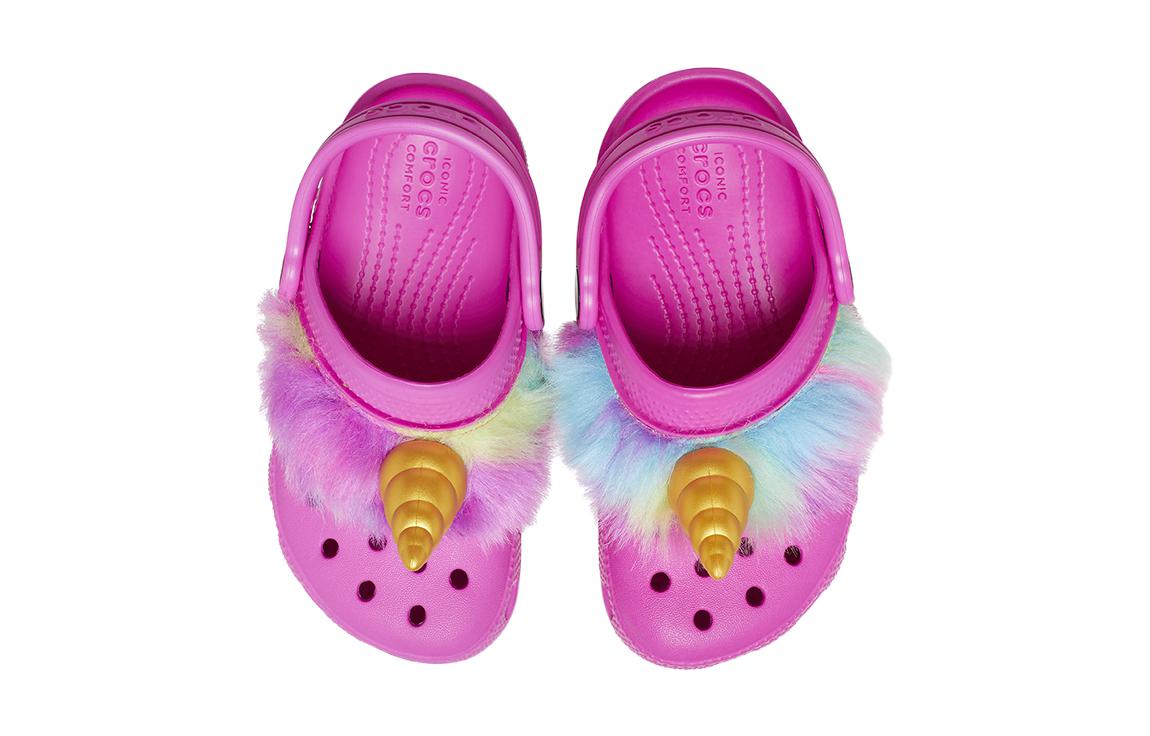 (GS) Crocs Classic I AM Unicorn Clog 'Fuchsia Gold' 209081-6UB