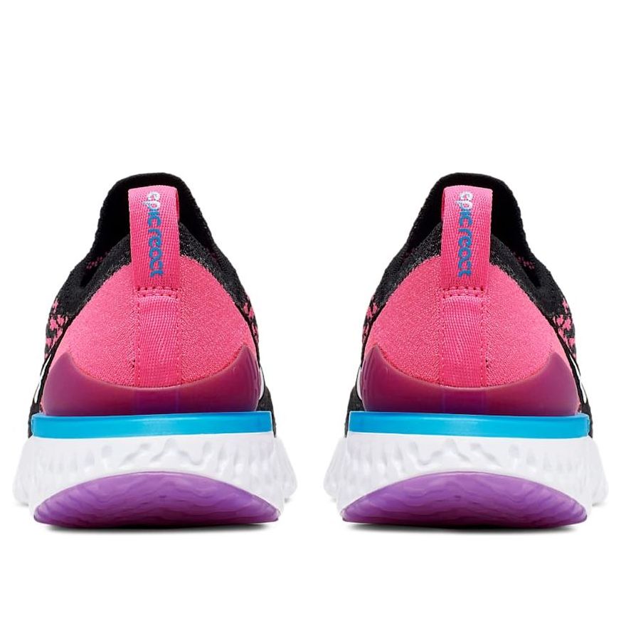 (GS) Nike Epic React Flyknit 2 'Black Pink Blast' AQ3243-016