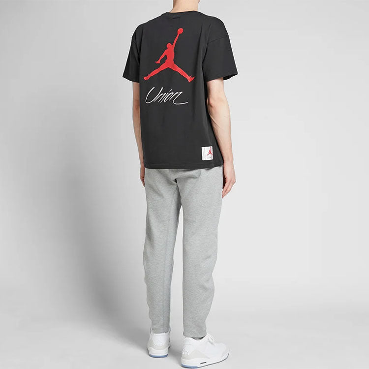 Air Jordan x Union NRG Vault AJ Flight Jumpman Tee 'Black' BV1330-010