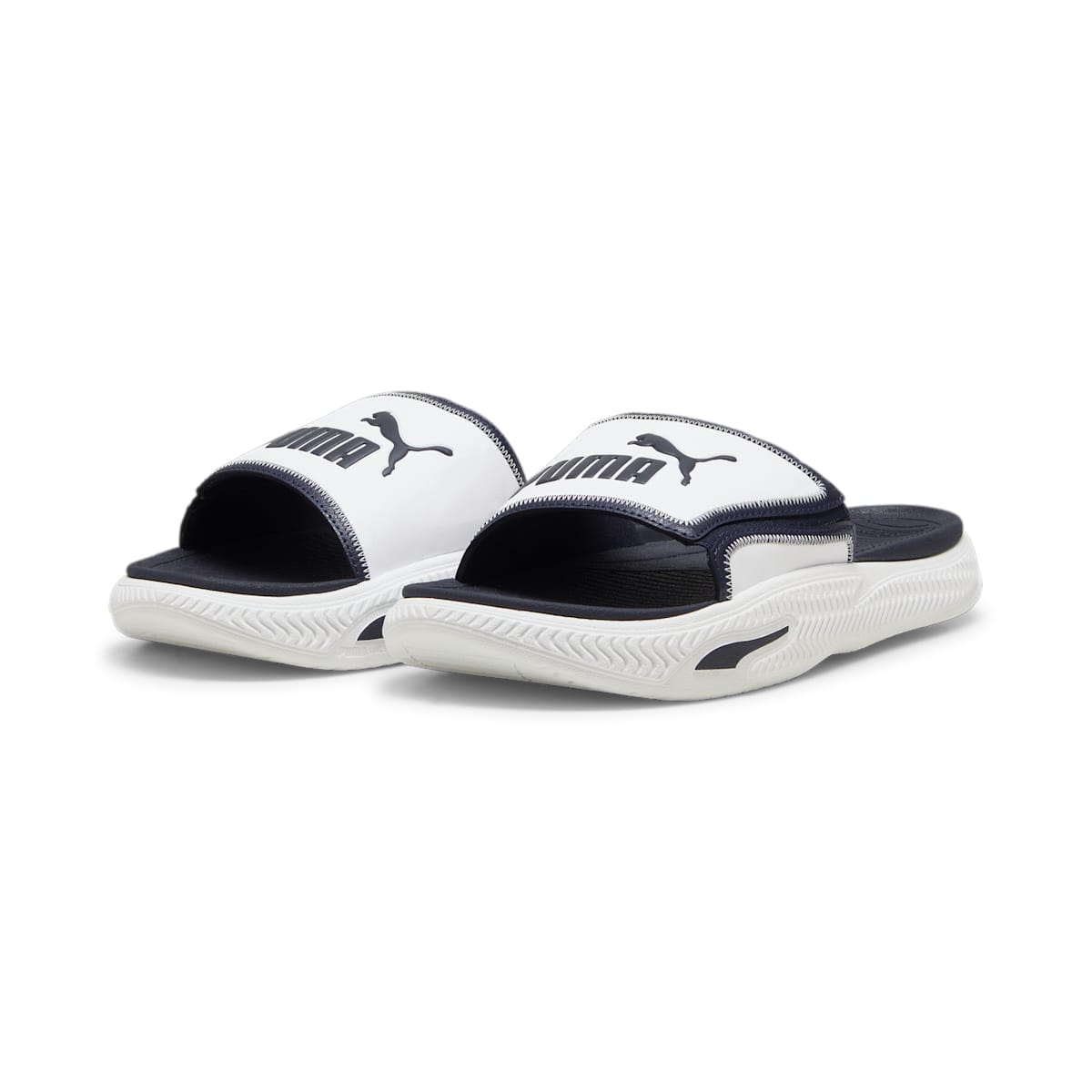 PUMA Softride Pro 24 V Slides 'White New Navy' 395432-03