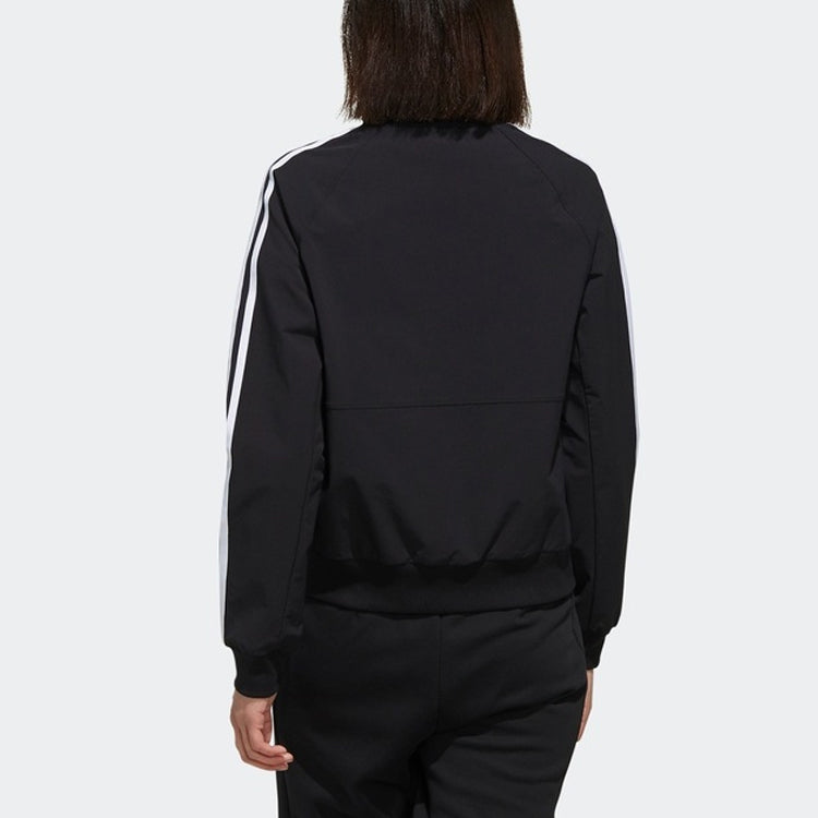 (WMNS) adidas Stand Collar Sports Jacket Black FK3511