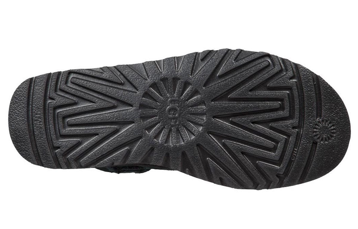(WMNS) UGG Short Turnlock Snow Boots Black 1094933-BLK