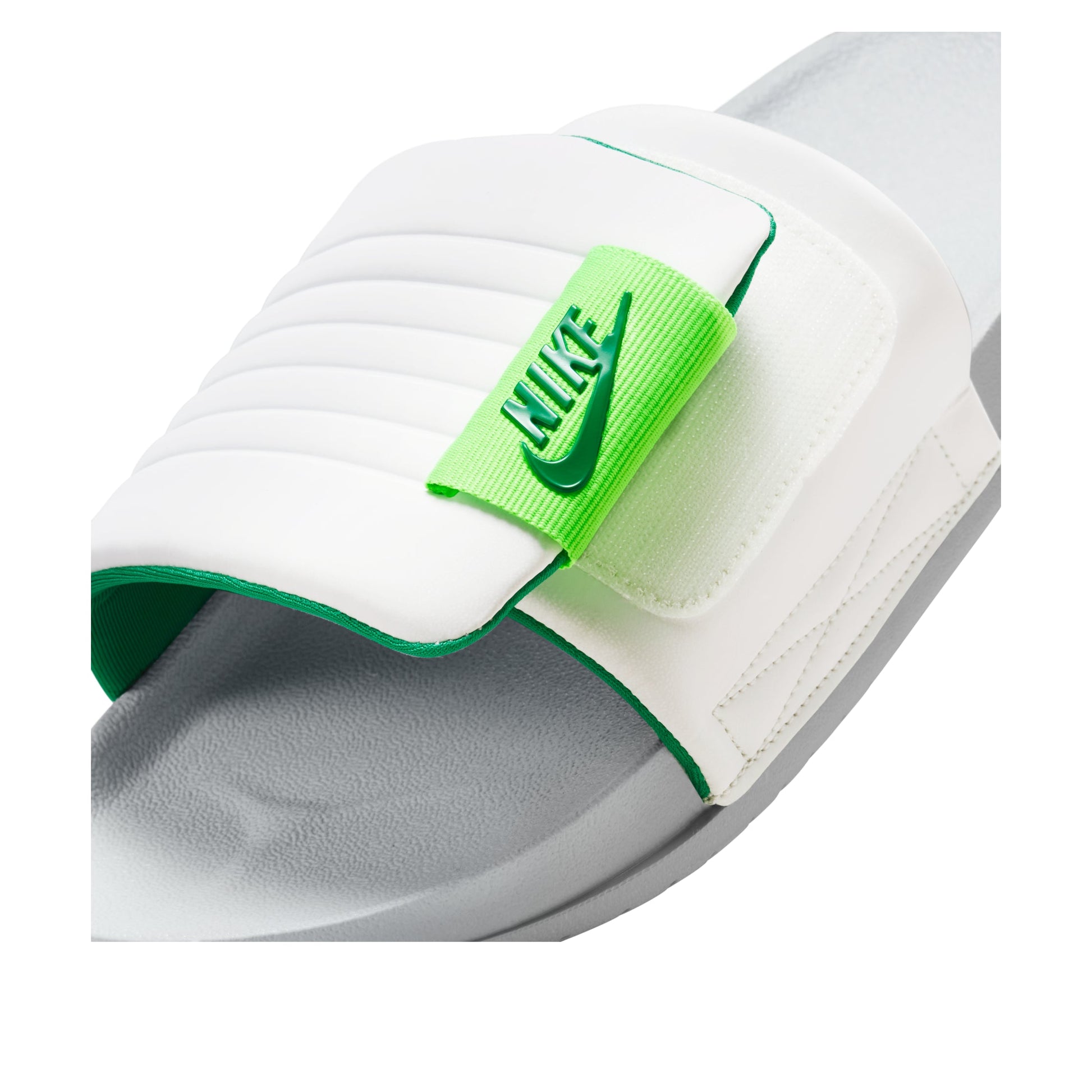 Nike Offcourt Slides 'Wolf Grey White Green Strike' DQ9624-007