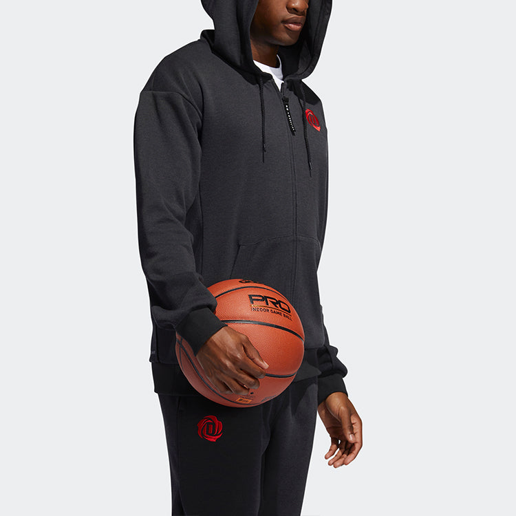 adidas Ros Crossup Fz Basketball Cap Jacket Men's Black EJ2145