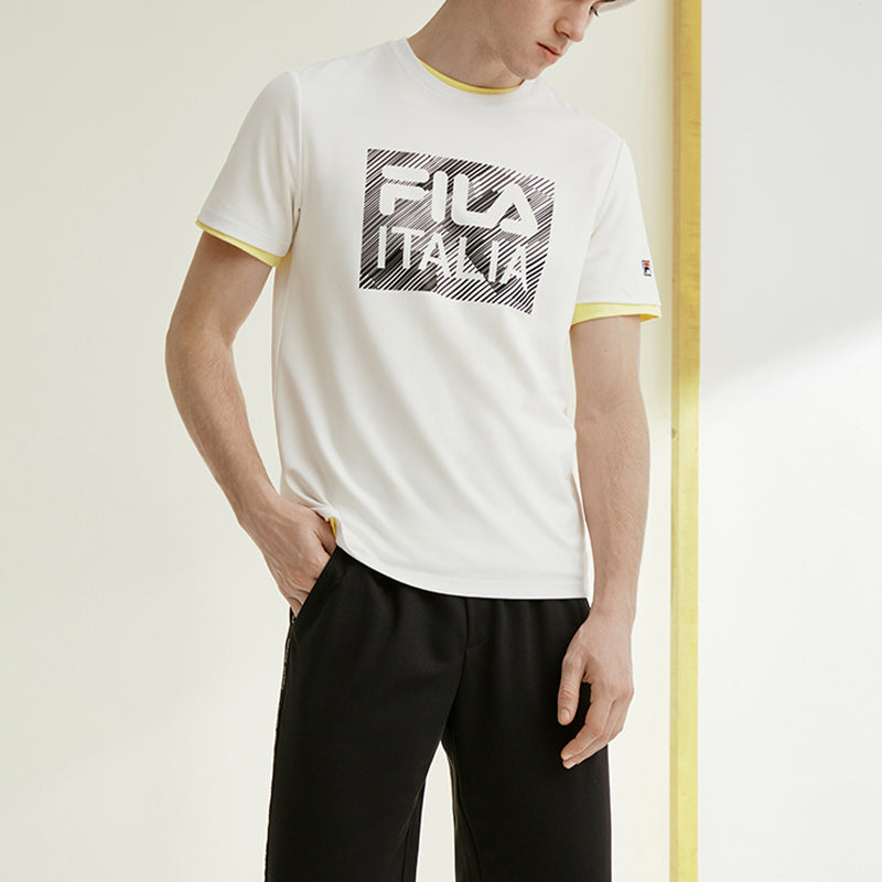 FILA LOGO Minimalistic Short Sleeve White F11M028132F-WT