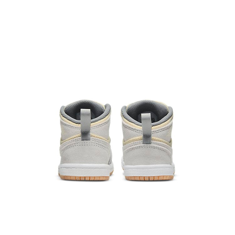 (TD)  Air Jordan 1 Mid SE 'Coconut Milk Particle Grey' DN4344-100