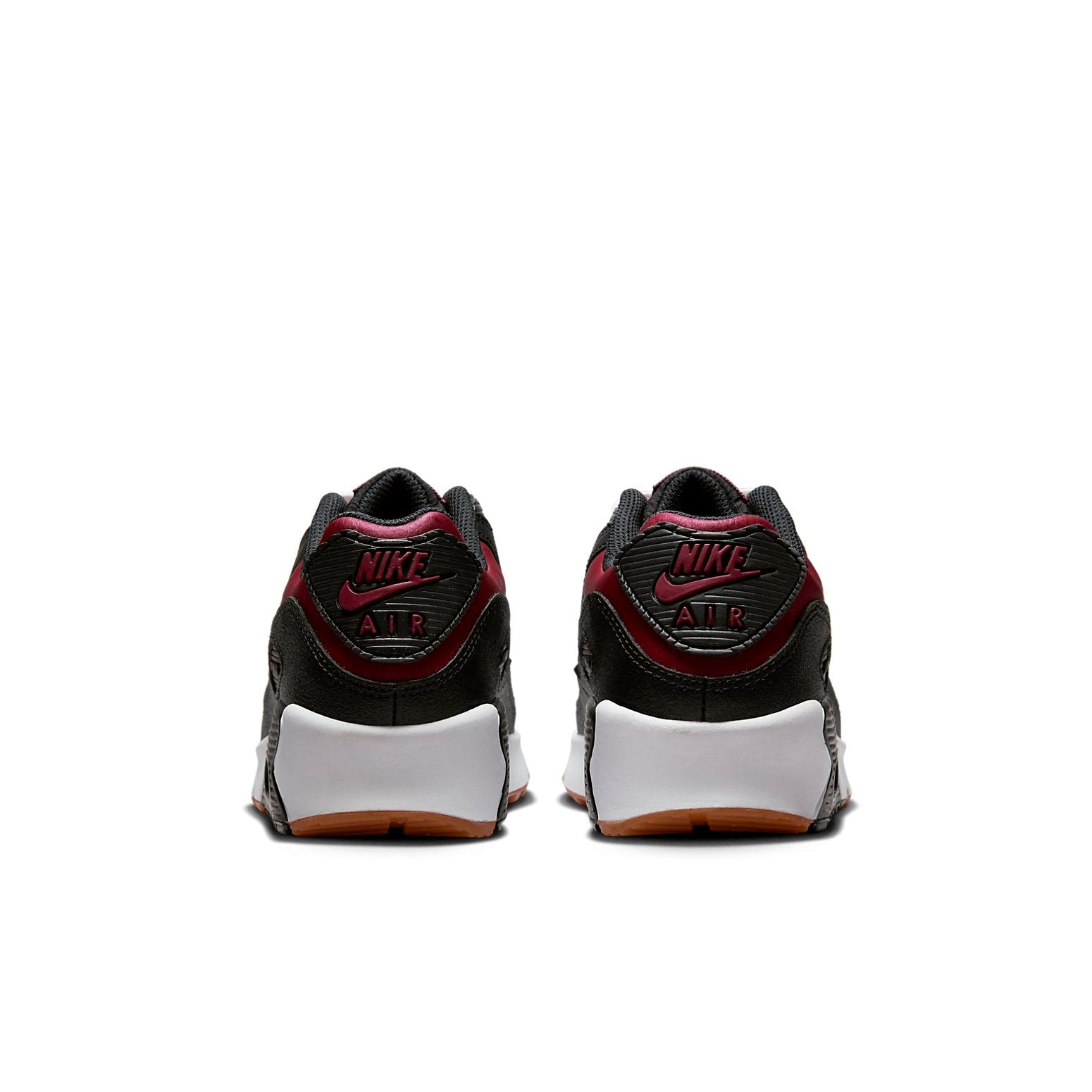 (GS) Nike Air Max 90 Leather 'Black Team Red' CD6864-024