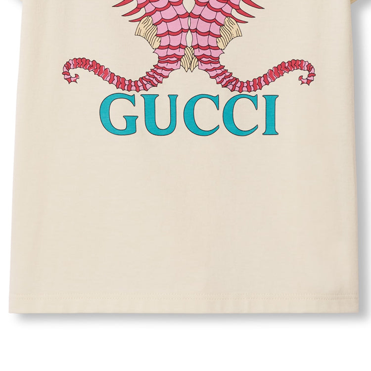 (GS) Gucci Printed Cotton T-shirt 'White' 610190-XJGJD-9779