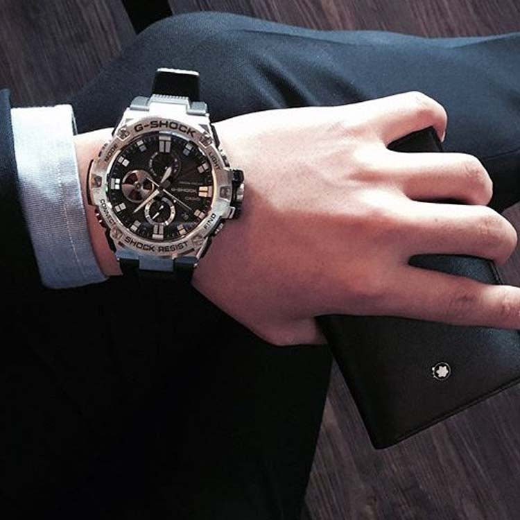 CASIO G-Shock G-Steel 'Black Silver' GST-B100-1A