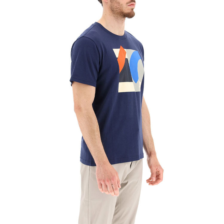 Men's KENZO SS21 Sports Round Neck Short Sleeve Blue FB55TS0254SJ-77