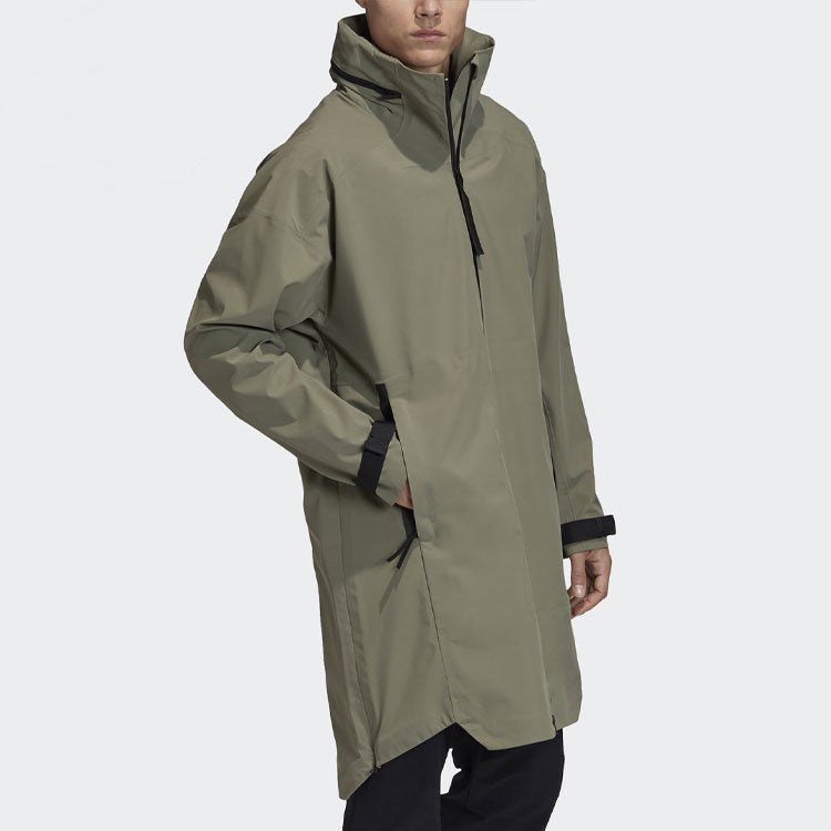 adidas Casual Sports Windproof Stay Warm Hooded Jacket Green GD9427
