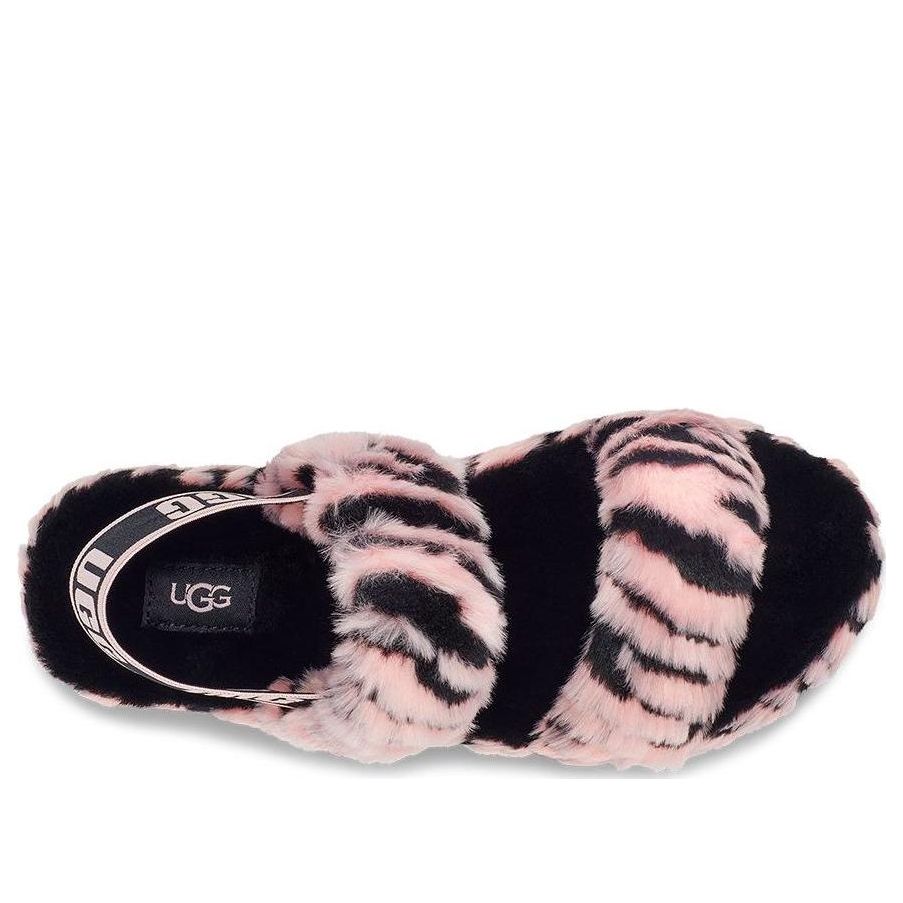 (WMNS) UGG Oh Yeah One-Strap Sandals 'Black Pink' 1129252-PSLP