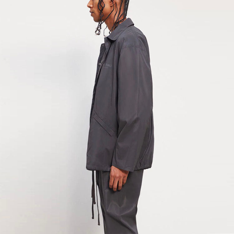 Fear of God Essentials SS21 Coach Jacket Black 0202250500031886