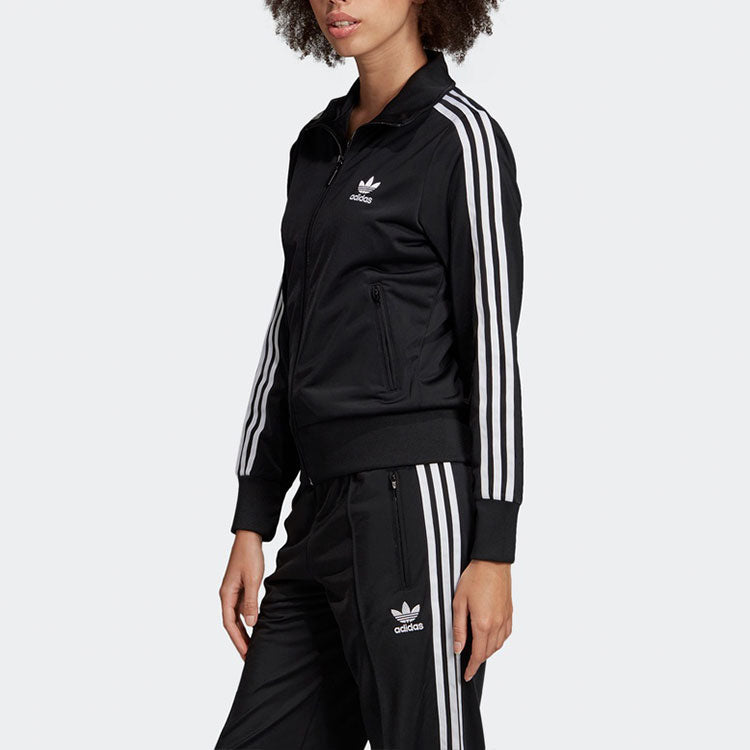 (WMNS) adidas originals Firebird TT Retro Casual Sports Jacket Black ED7515