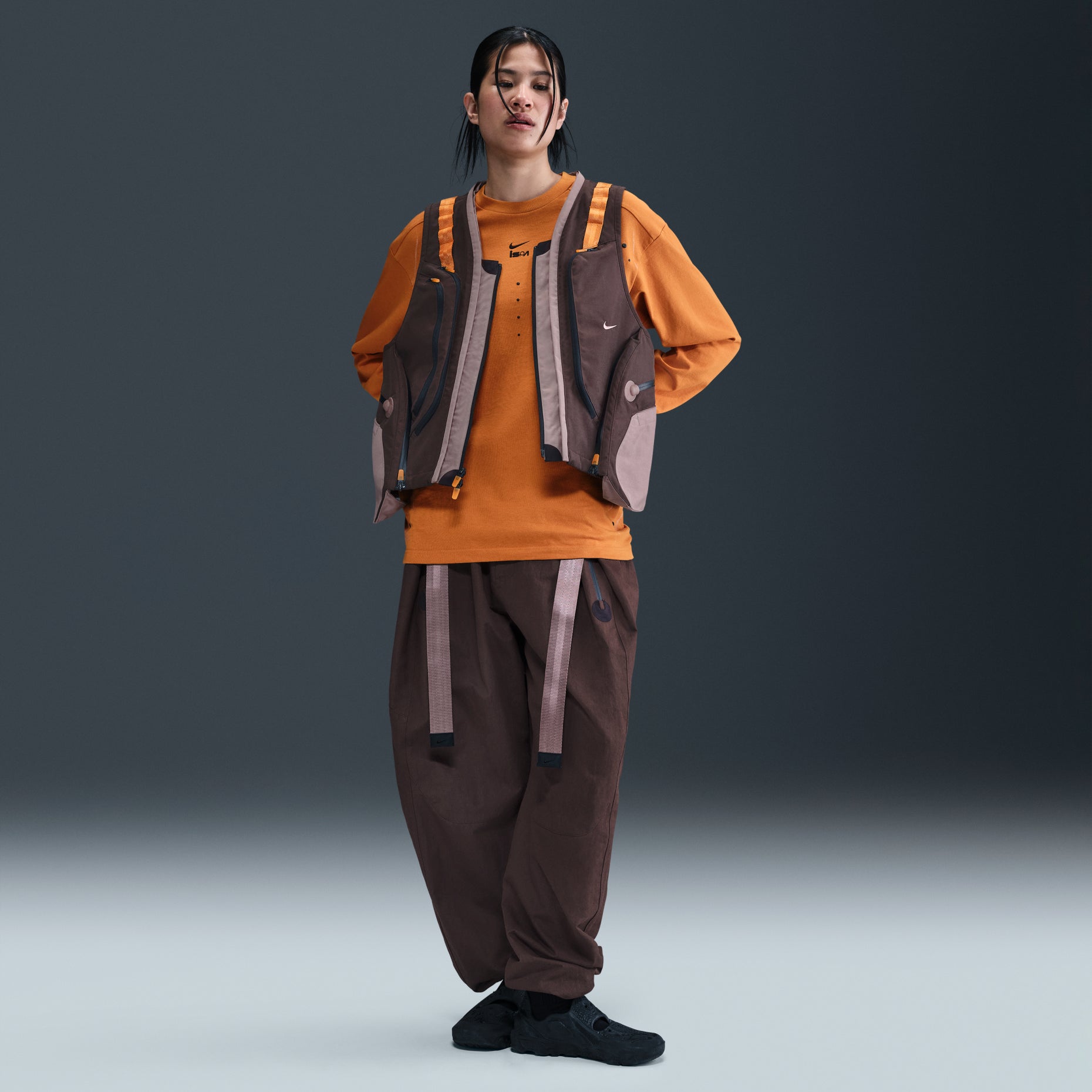 Nike ISPA Long Sleeve T-shirt Asia Sizing 'Monarch' HJ9087-813