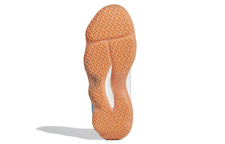 adidas Exhibit A Wear-Resistant Non-Slip Basketball Shoes Cyan H69015