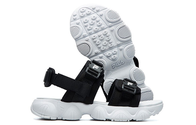 (WMNS) FILA Casual Sandals For Black/White F12W124530FBK
