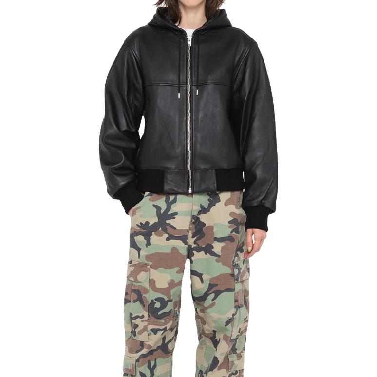 Stussy SS Link Leather Bomber 'Black' 115739