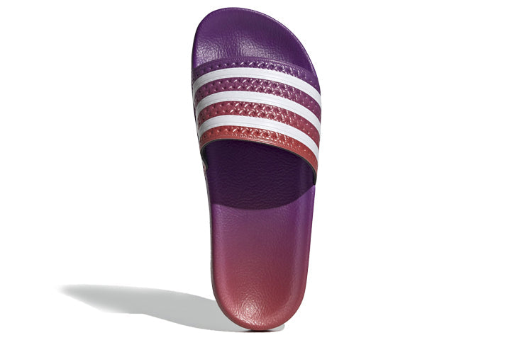 (WMNS) adidas originals Adilette Slides Purple White Slippers 'Purple White' EE6188