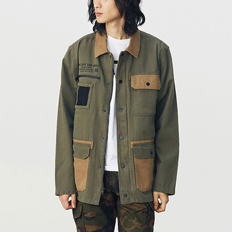 Vans Splicing Cargo COACH Jacket Military Green VN0A4RQ4Z5E