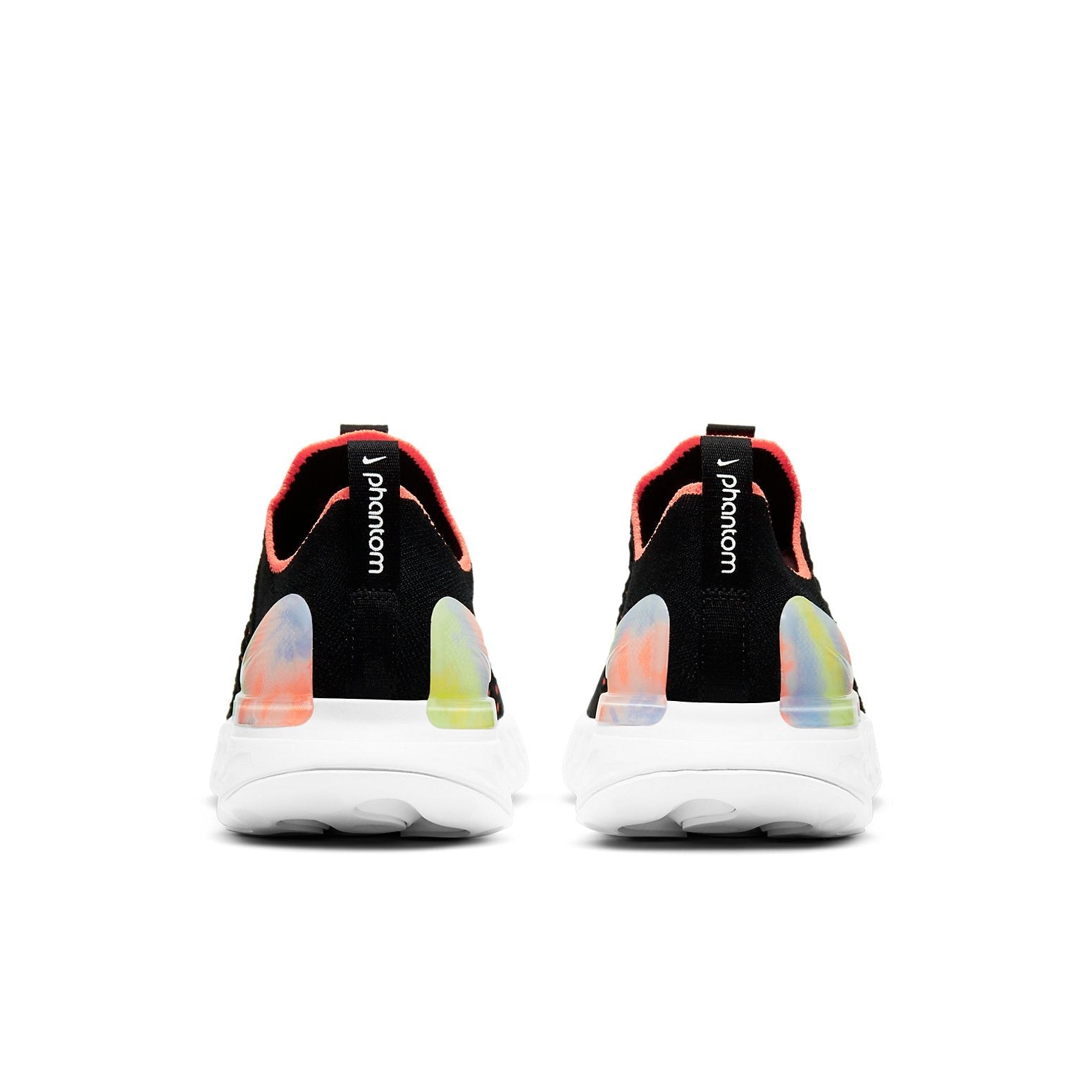 (WMNS) Nike React Phantom Run Flyknit 2 'Black Bright Mango' DD9668-001