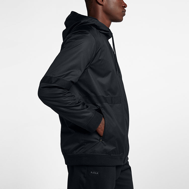 Nike Lebron Fleece Stay Warm Breathable hooded track Jacket 'Black' 927220-010