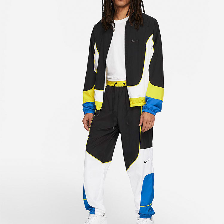 Nike Throwback Casual Basketball Sports Bundle Feet Long Pants Colorblock CV1915-013