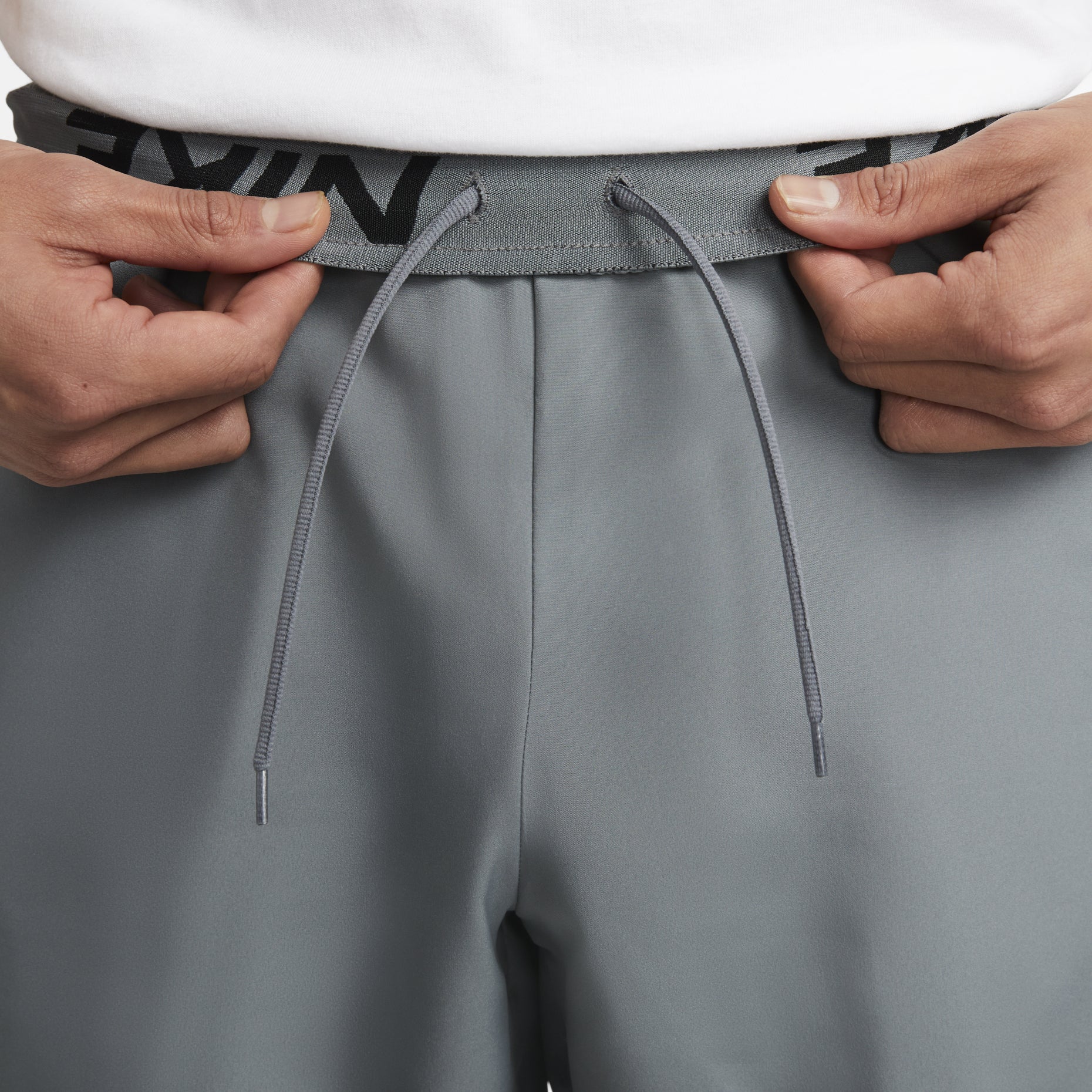 Nike Dri-FIT 9 Solid Color Woven Training Sports Shorts Gray DM6618-084