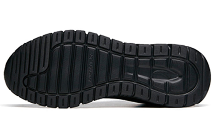 ANTA Running Series Sneakers Leather 'All Black' 912035527R-11