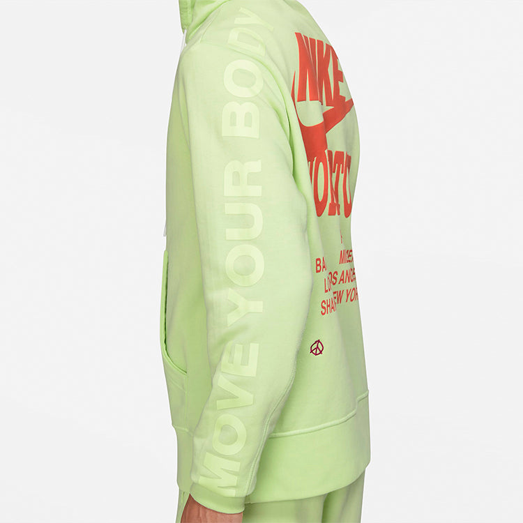 Nike Alphabet Printing Sports Pullover Green DA0932-383