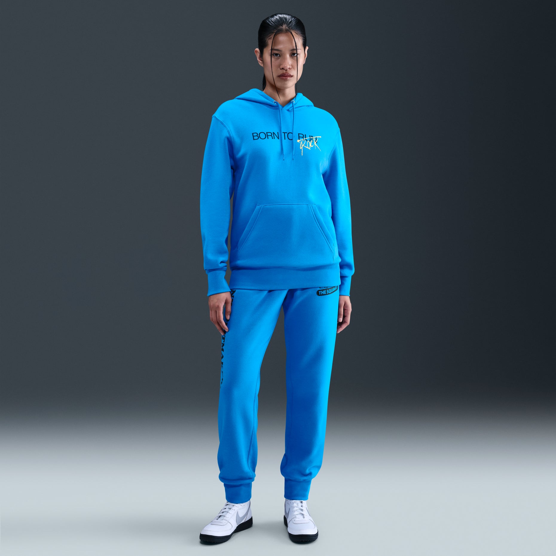 Nike x Stranger Things Fleece Hoodie 'Blue' IF1989-435
