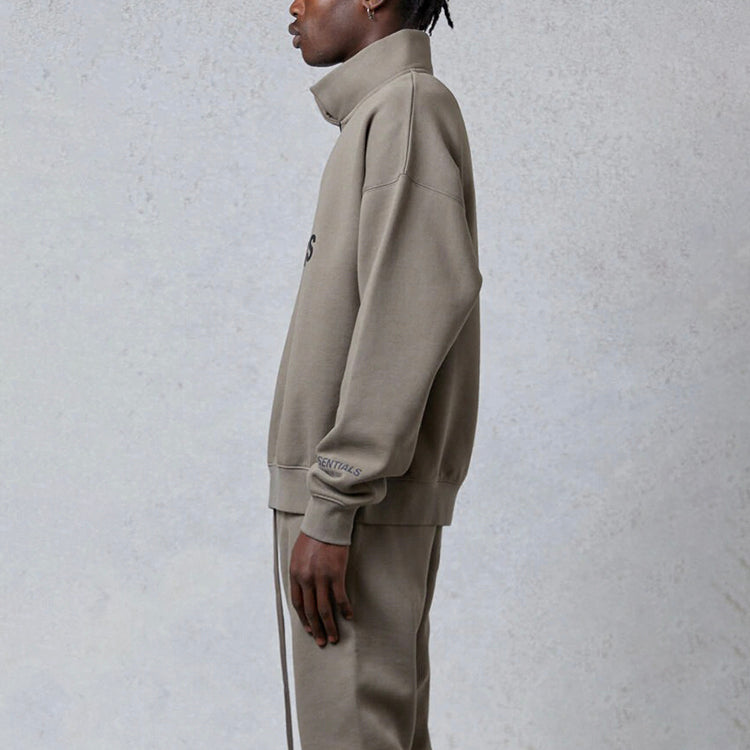 Fear of God Essentials FW20 Half Zip Sweatshirt 'Taupe' FOG-FW20-209